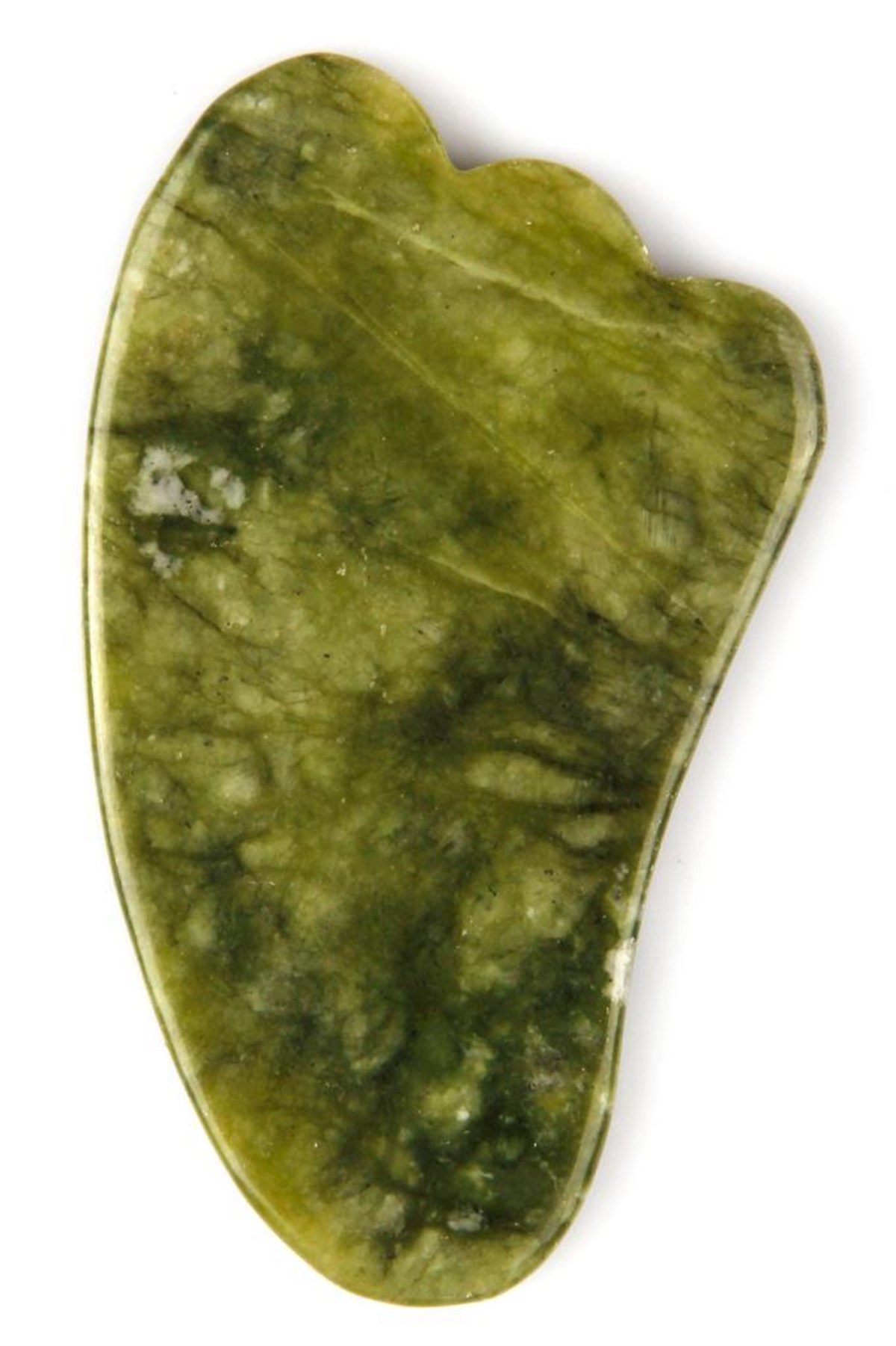 Gua'sha gurë masazhues - Green Emerald (9 x 5 cm)