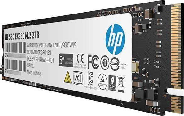 SSD диск HP EX950, 2TB, M.2 2280 PCI-E x4 Gen3 NVMe