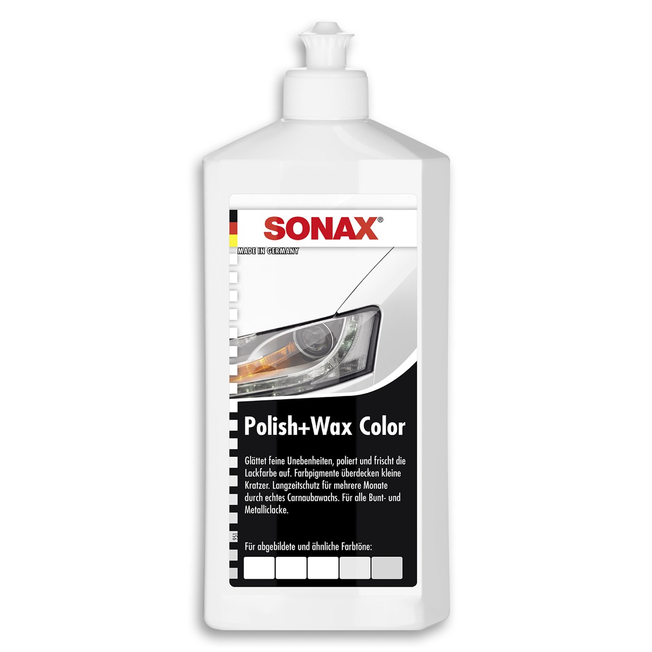Polirues dhe wax me ngjyrë Sonax Nano Pro, 250 ml, bardhë