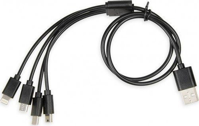 Kabllo karikuese 4në1 IBOX USB-A Lightning, e zezë