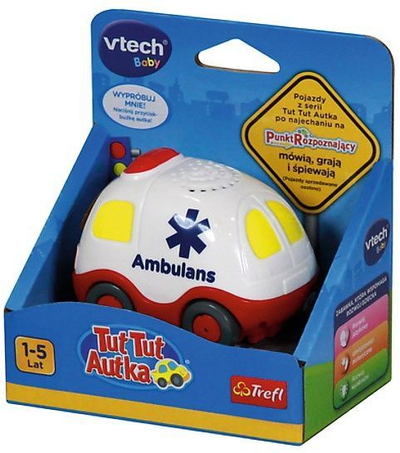 Lodër ambulancë VTech Tut Tut, shumëngjyrëshe