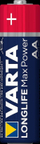 Bateri VARTA Longlife Max Power, AA, 8 copë