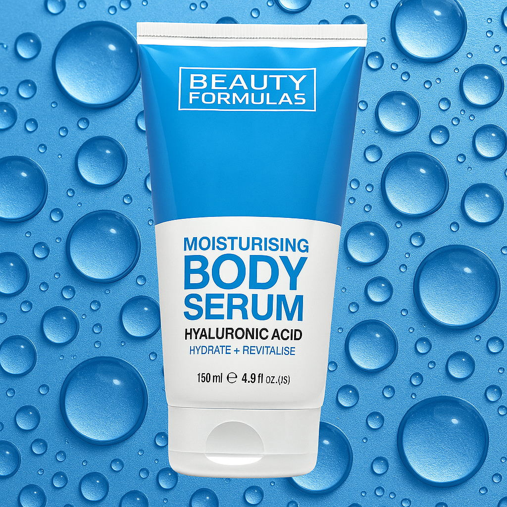 Serum hidratues për trup me Acid Hialuronik Beauty Formulas, 150 ml