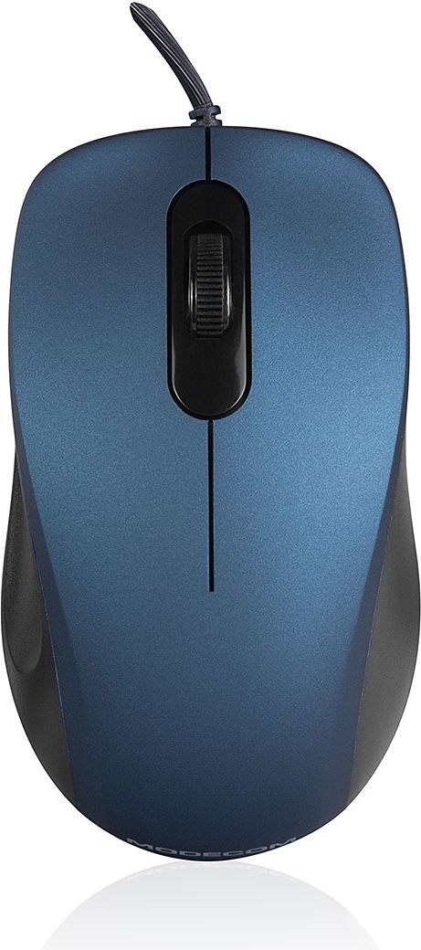 Maus Modecom M10S, me kabllo, USB, i kaltërt