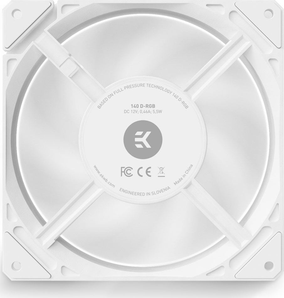 Ладилник EKWB EK-Loop FPT 140 D-RGB, 140 мм, бел