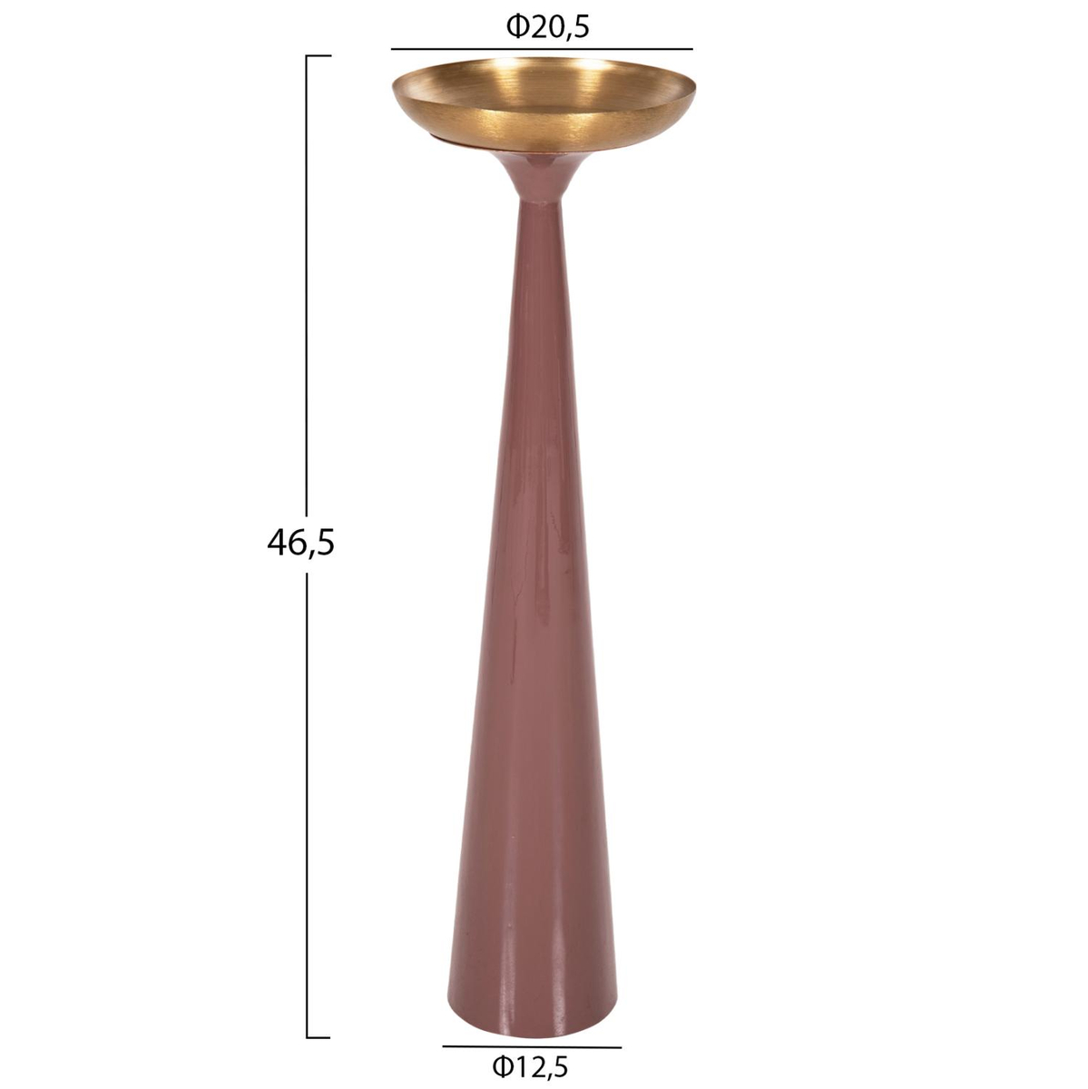 Mbajtëse qiriu Guntur Φ20,5x68Hcm (HM4244.06), ari