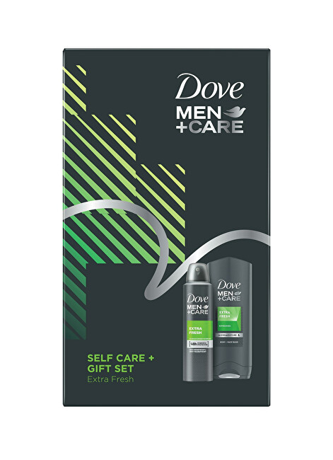 Set për kujdes të trupit Dove Men+Care Extra Fresh, Xhel dushi 400 ml + Spraj antiperspirant 150 ml