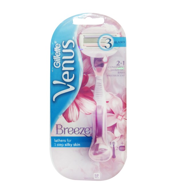 Brisk rroje Gillette Venus Breeze për femra 2 në 1, 1 copë+2 brisqe Brisk rroje Gillette Venus Breeze për femra 2 në 1, 1 copë+2 brisqe