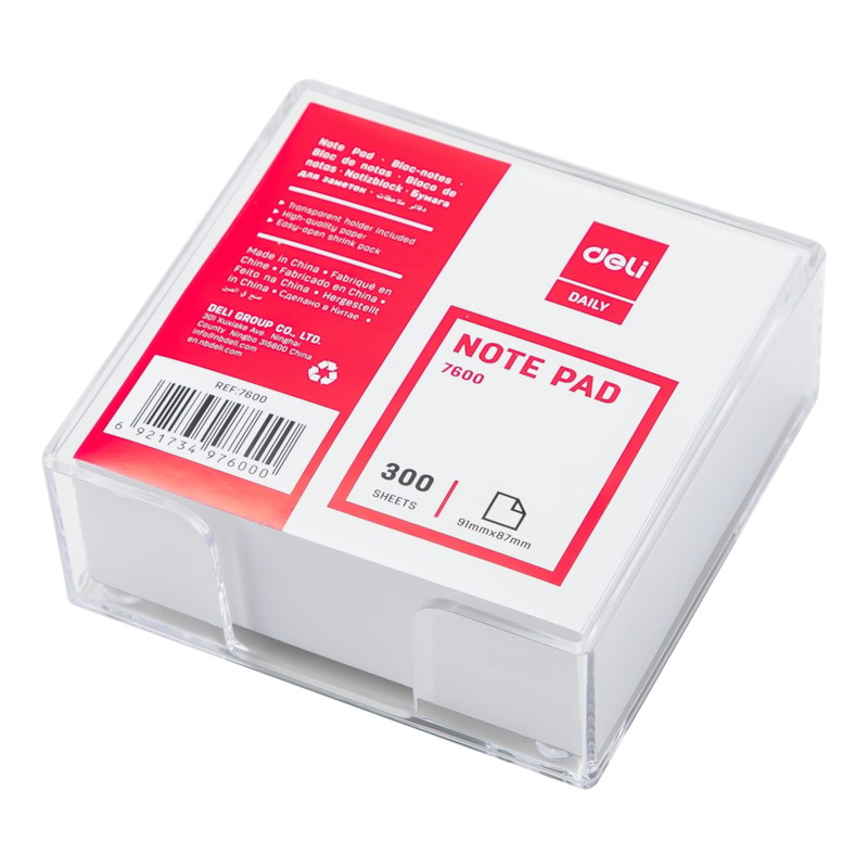 Deli Postit I Bardhe 91X87 300Fl 1/24 7600
