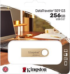 USB Pendrive Kingston DTSE9G3, 256 GB, e artë