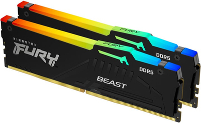Мемориски модул Kingston Fury Beast RGB 32GB (2x16GB) DDR5 5600 CL40