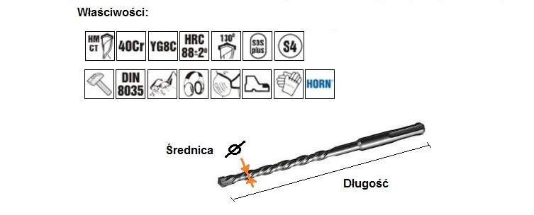 Art-Pol SDS Plus Сврач за Дупчење, 14 mm x 600 mm