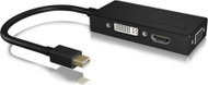 ICY BOX IB-AC1032 Mini DisplayPort во HDMI/DVI/VGA Адаптер ICY BOX IB-AC1032 Mini DisplayPort во HDMI/DVI/VGA Адаптер