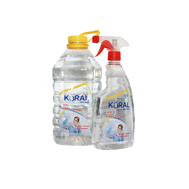 DETERGJENT PËR XHAMA, KORAL - TRANSPARENTË, 3L+750ML GRATIS