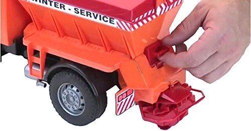 Lodër kamion Bruder Snow blower / sand spreader, portokalli