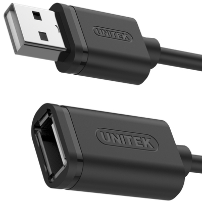 Kabëll zgjatues USB Unitek, USB 2.0 AM-AF, 2m 
