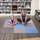 Shtresë për ushtrime One Fitness puzzle, 9 pjesë, e kaltër/e hirtë