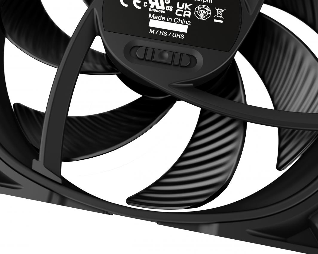 Ftohës be quiet! Silent Wings Pro 4 PWM, 120 mm, i zi