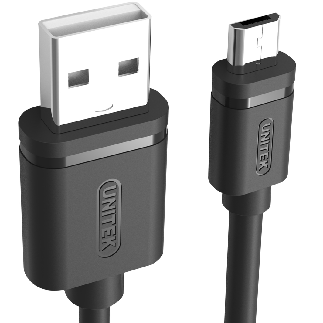 Kabllo për telefon Unitek microUSB USB 2.0, 2m (Y-C455GBK)