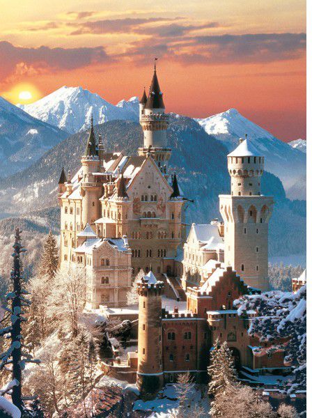 Puzzle Clementoni Neuschwanstein Castle, 1500 elemente