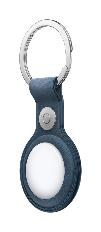 Apple AirTag FineWoven Key Ring, Pacific Blue