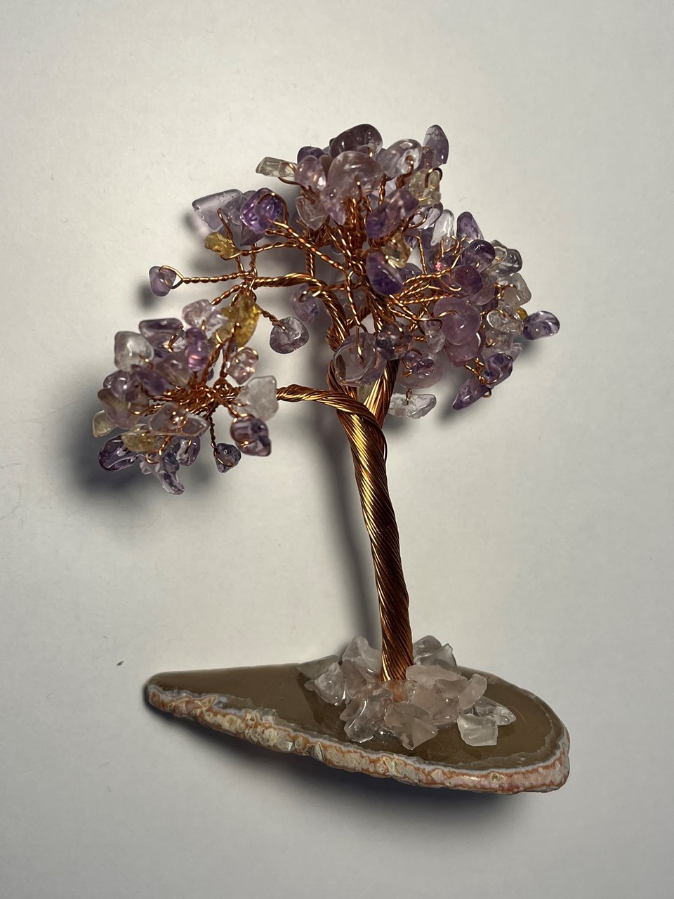 Gurë natyral Dar Amethyst, 12 cm, vjollcë