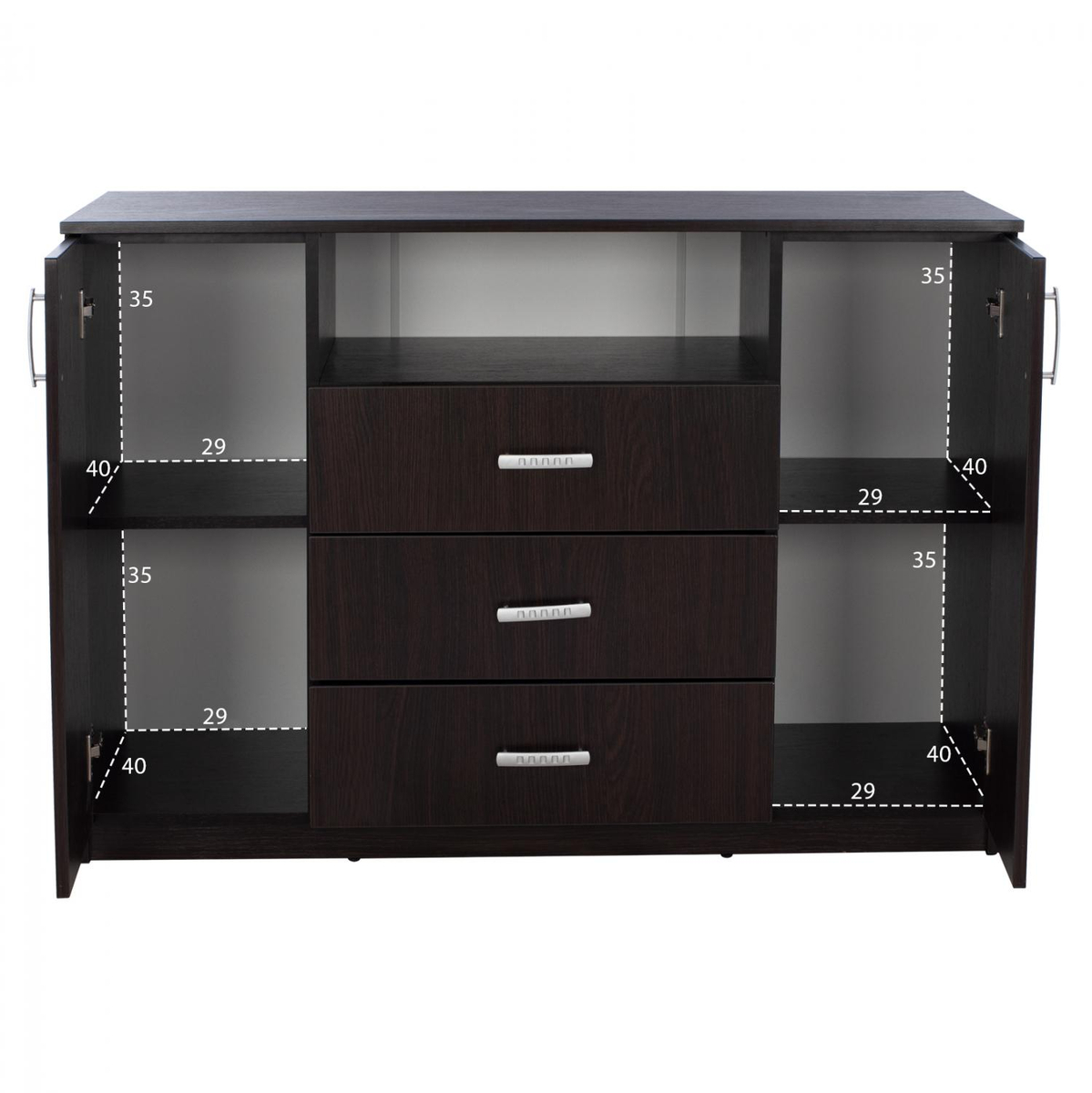Komodë Adler Wenge 120×45×85 cm (HM2430.02)