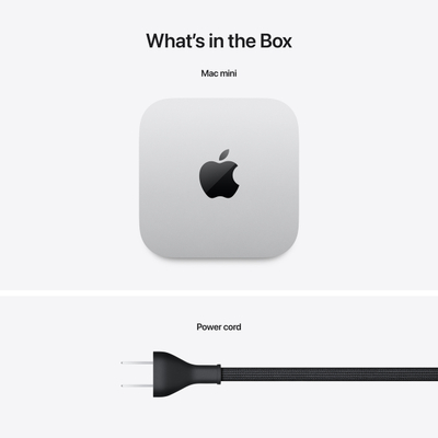 Apple Mac Mini, M4 10‑core, 16GB, 256GB SSD, 10‑core GPU, Silver