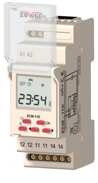 Kohëmatës Zamel Timer, 230V, AC, ZCM-11E, i hirtë