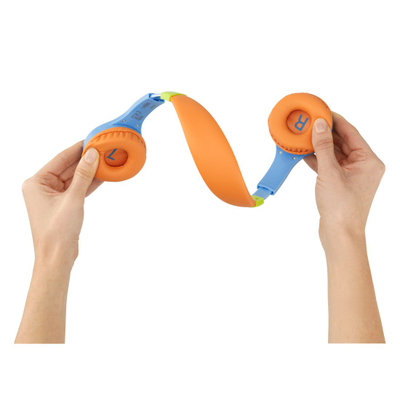 Kufje për fëmijë Hama "Kids Guard" fleksibel, 3.5mm, kaltër/portokalli