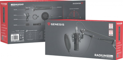 Mikrofon Genesis Radium 300 XLR tripod, filter (NGM-1695)