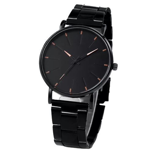 Orë dore elegante me dizajn minimalistik OEDM, e zezë/bezhë