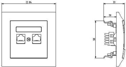 Prizë kompjuteri Ospel Impresja RJ45 5e (GPK-2Y/K/m/00), e bardhë