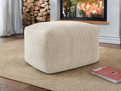 Karrige puf Zanfare Corduroy (70 x 40 x 60), Bezhë