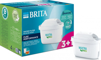 Filtrues uji Brita Maxtra Pure Performance, 4 copë
