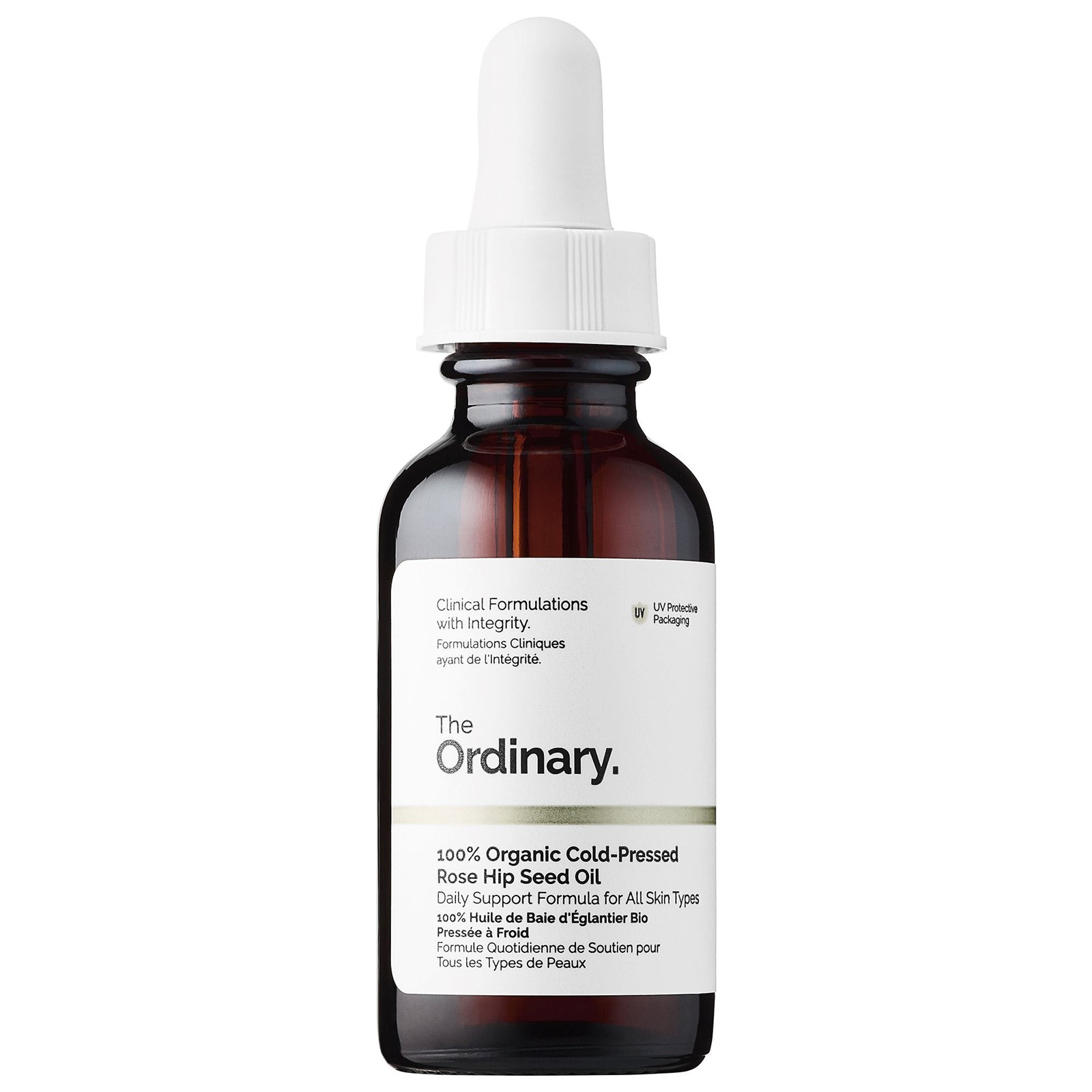 Vaj për fytyrë The Ordinary 100% Organic Rose Hip Oil, 30ml