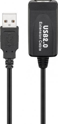 Goobay Активен USB 2.0 Продолжителен Кабел, 10 м, Црн Goobay Активен USB 2.0 Продолжителен Кабел, 10 м, Црн
