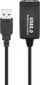 Goobay Активен USB 2.0 Продолжителен Кабел, 10 м, Црн