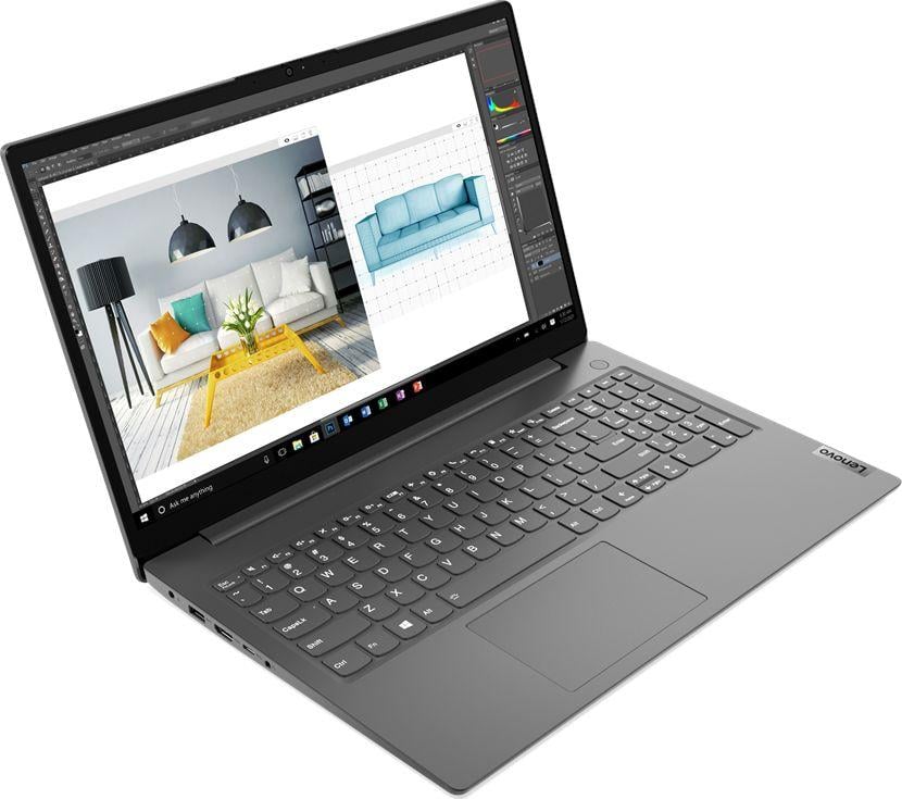 Laptop Lenovo V15 G2 ALC, 15.6", AMD Ryzen 5 5500U, 8GB RAM, 256GB SSD, AMD Radeon Graphics, i hirtë 