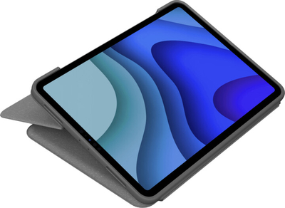 Mbrojtëse Logitech Folio Touch me tastierë për Apple iPad Pro 11 " (gjenerata 1,2,3), UK, e hirtë