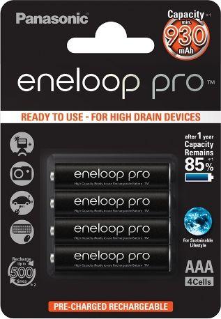 Bateri Panasonic Eneloop Pro, AAA / R03, 930 mAh, 4 copë Bateri Panasonic Eneloop Pro, AAA / R03, 930 mAh, 4 copë