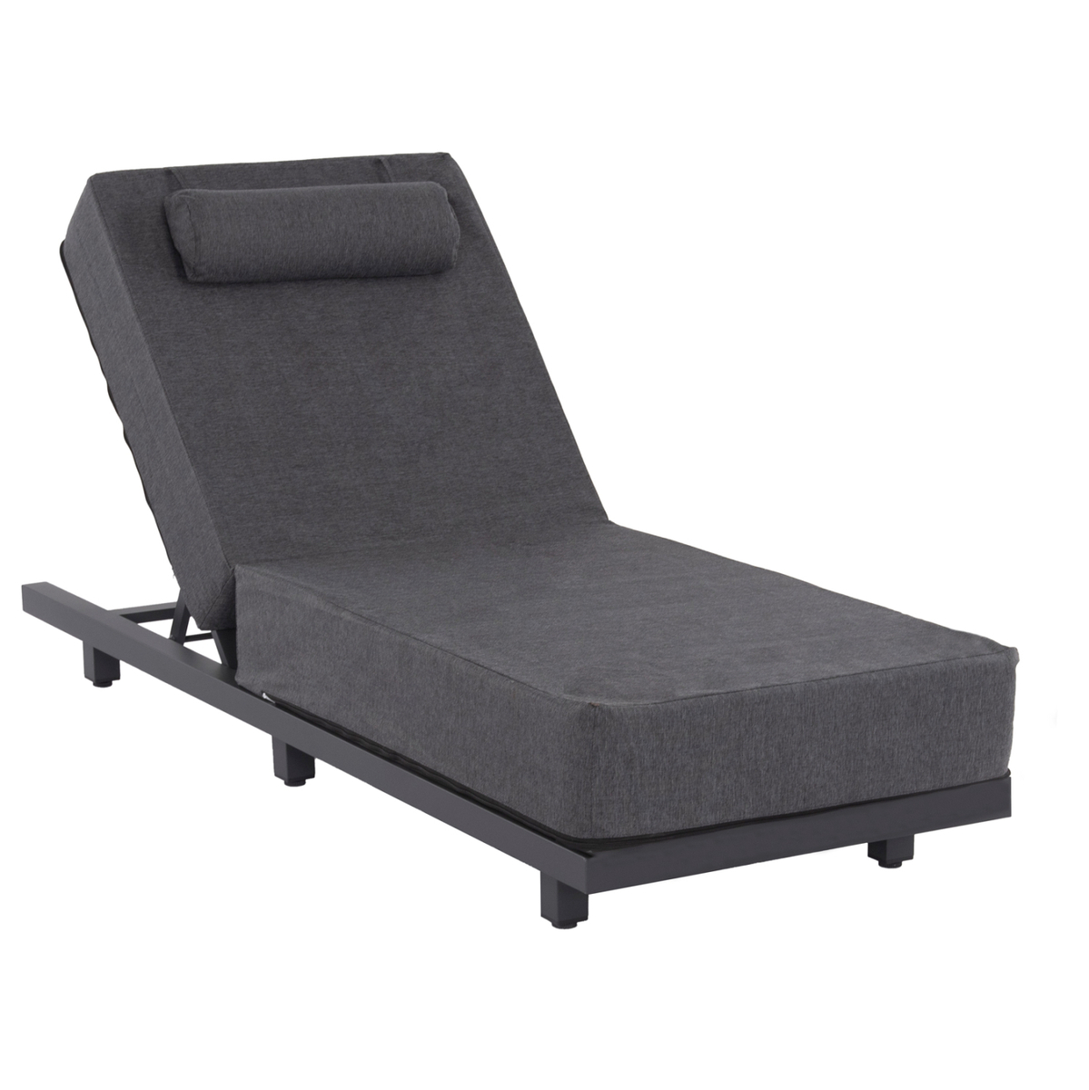 Shezllon profesional Jessie 200x71x35,5-95Hcm (HM10714.03), gri