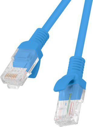 Kabllo Lanberg RJ-45 / RJ-45 cat.5e, 5m, e kaltërt