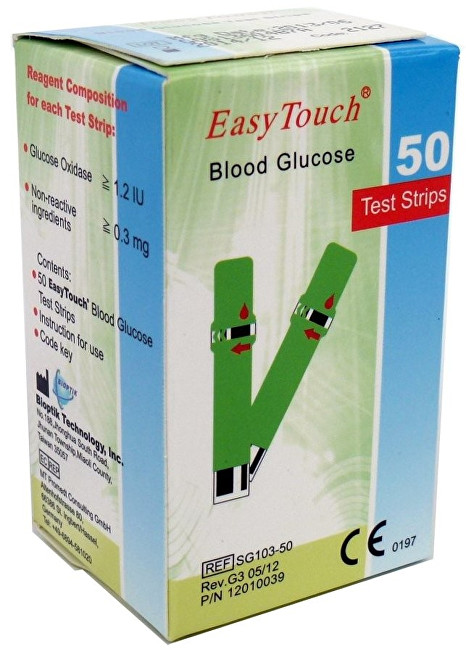 Shiringa për matjen e glukozës EasyTouch 50 copë