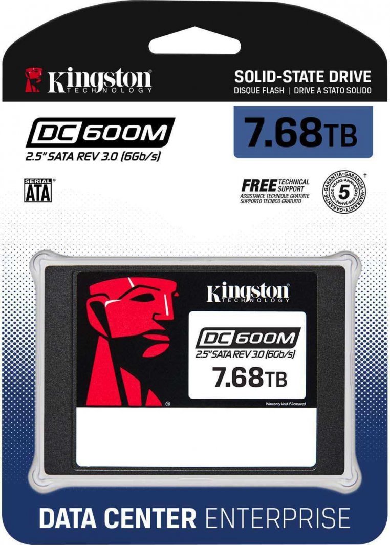 SSD диск Kingston DC600M, 7.68TB, 2.5" SATA III