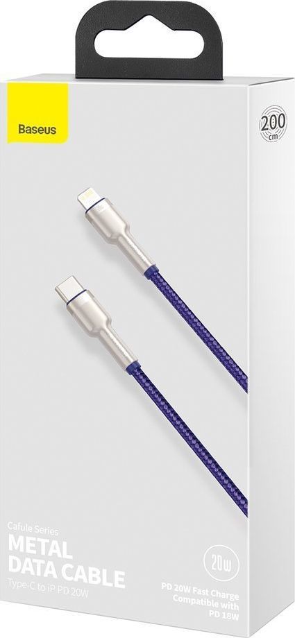 Kabllo Baseus USB-C - Lightning, vjollcë