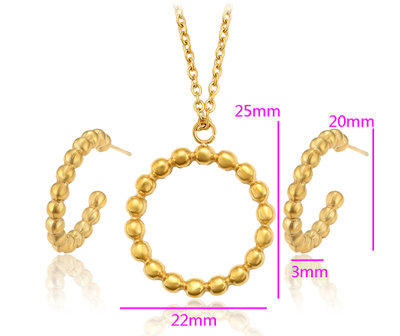 Set - qafore + vathë Xuping të praruara në ar 24 karatësh QVXAA