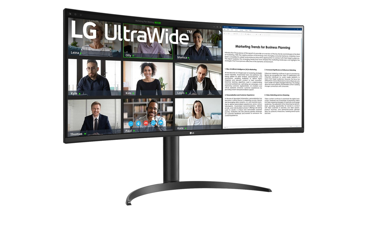 Monitor LG 34WR50QK-B, 34", Wide Quad HD, i zi
