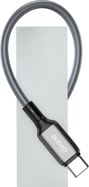 Kabllo Dudao USB USB- B - USB-C 1 m, e argjendë