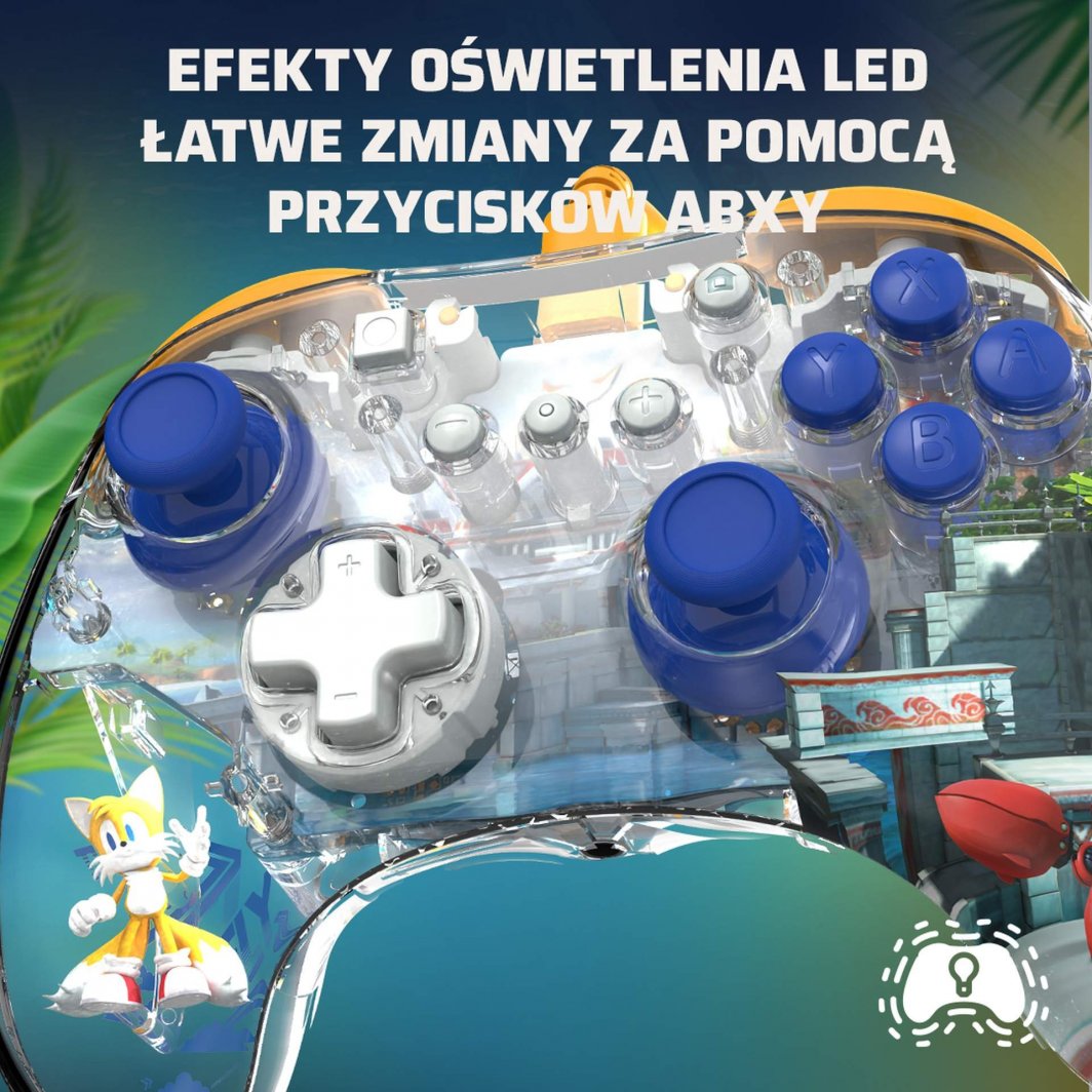 Kontroller PDP RealMz Tails Seaside Hill Zone, me kabllo, shumëngjyrësh